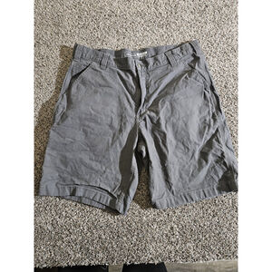 CARHARTT Rugged Flex Relaxed Fit Canvas Work Shorts Mens size 38 Grey